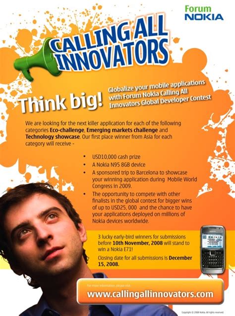 Forum Nokia Calling All Innovators Global Developer Contest