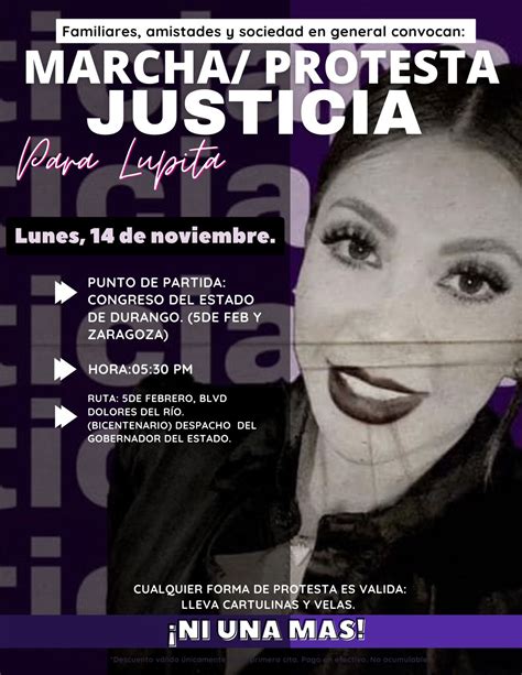 Organizan nueva marcha para exigir justicia por el caso de 'Lupita' Vázquez