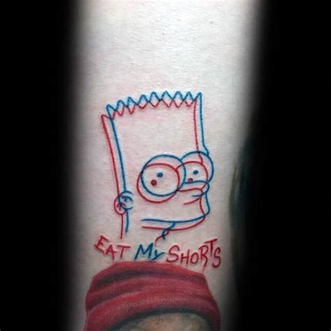 50 Bart Simpson Tattoo Designs For Men The Simpsons Ink Ideas