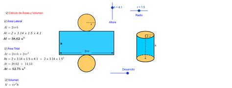 Cálculo de área de superficie GeoGebra