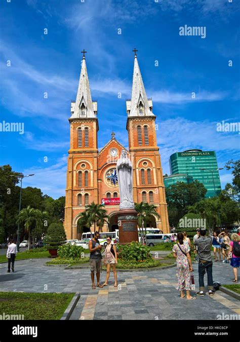 Notre Dame Cathedral Vietnamese Nha Tho Duc Ba Build In In Ho