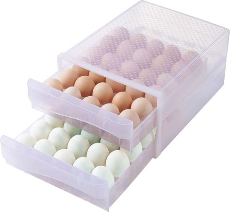 Amazon Hershuing Grid Large Capacity Egg Holder For