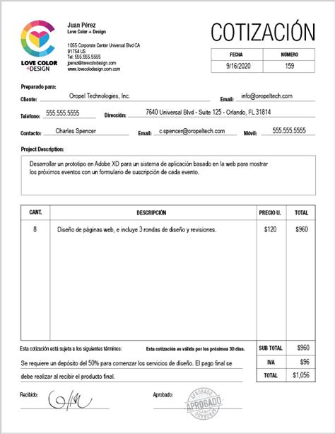 Carta De Cotizacion Ejemplos Y Formatos Word Pdf Images