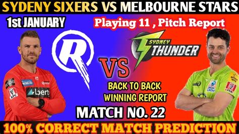 Bbl Prediction Melbourn Renegades Vs Sydney Thunder Today