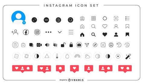 Instagram Icons Complete Pack - Vector Download