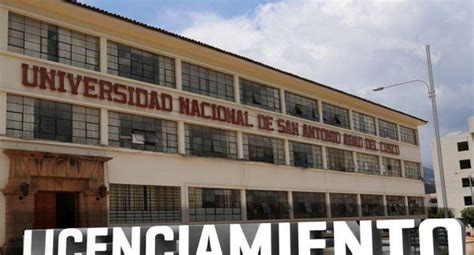 Sunedu Otorga Licencia Institucional A Universidad Nacional De San