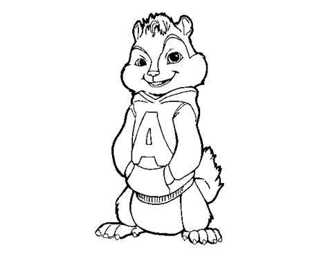 Dibujo De Alvin De Alvin Y Las Ardillas Para Colorear Dibujos Net