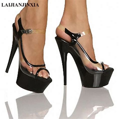 Laijianjinxia Sexy 15 Cm High Heeled Sandals Nightclub Dance Shoes Pole