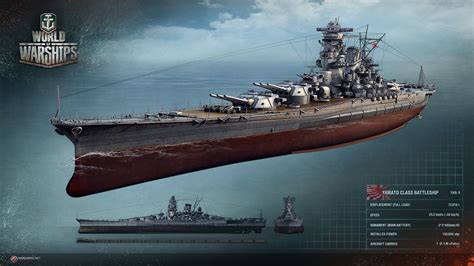 Battleship Yamato World Of Warships X Wallpaper Teahub Io