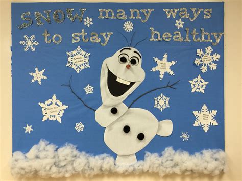 Bulletin Board For The Winter Olaf From Frozen Designed By My Coworker