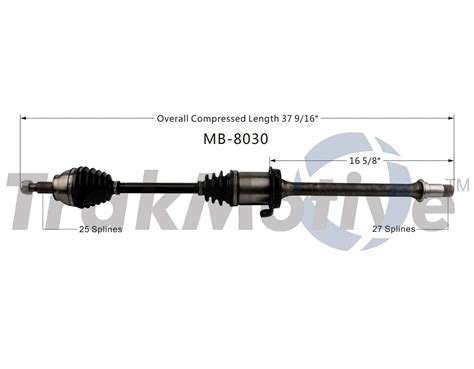 Mercedes Benz CV Axle Shaft Front Passenger Side SurTrack MB 8030