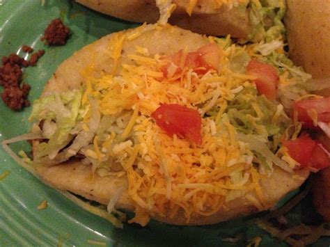 Unique Puffy Soft Shell Taco At El Charro Mexican Restaurant In Fraser Michigan Homemade