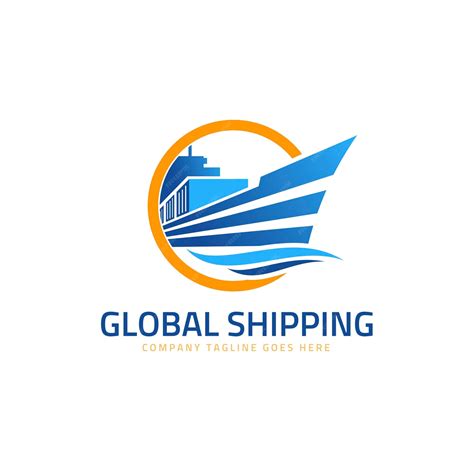 Premium Vector Global Shipping Logo