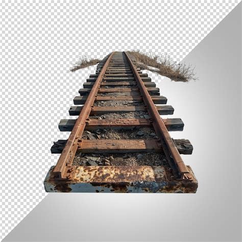 Premium Psd A Picture Of A Train Track