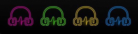 Audifonos Neon Vectores Iconos Gráficos y Fondos para Descargar Gratis