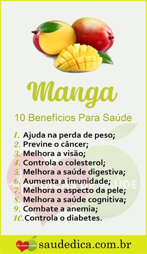 Os 20 Benefícios da Manga Para Saúde manga mangafrutatipos