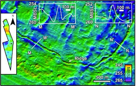 sinuous ridge    interpreted   subglacially formed