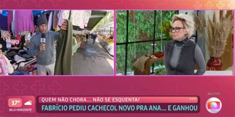 Ana Maria faz proibição e grita repórter ao vivo Teimoso