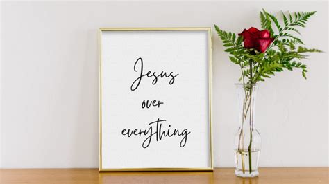 Jesus Over Everything Printable Wall Art