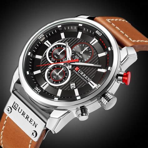 Buy Curren Luxury Brand Men Analog Leather Sports Quartz Watches Army Military Clock At