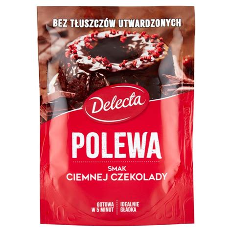 Delecta Polewa smak ciemnej czekolady 100 g Zakupy online z dostawą