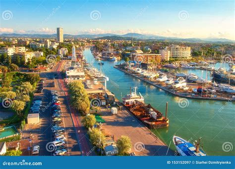 Rimini Italy Aerial View View On Italian Rimini From Above Stock