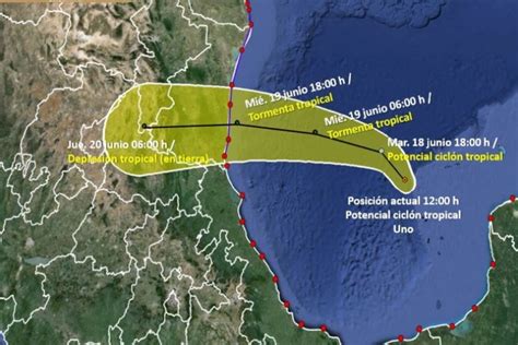 Potencial Cicl N Tropical Uno Est A Kil Metros De Tamaulipas