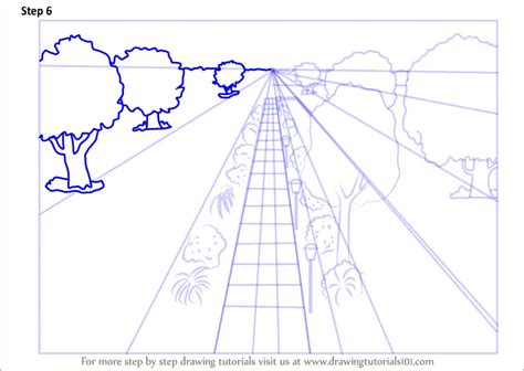 One Point Perspective Landscape