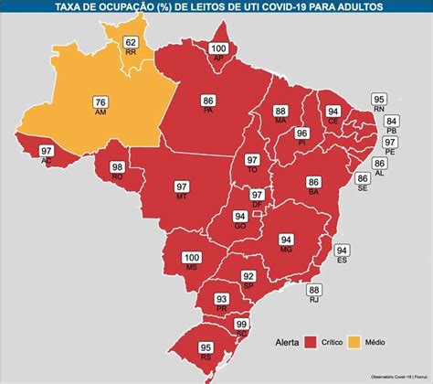 Uti Acima De Estados E Df Registram Ocupa O Alarmante Aponta