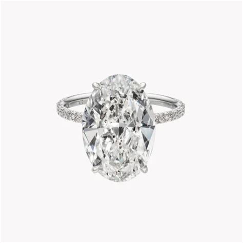 Carat Moissanite Oval Cut Ring Moissanite Ring In Gold And