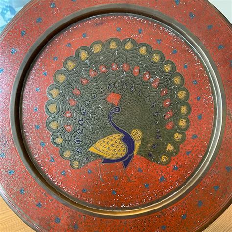 Peacock Tray Etsy