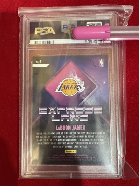 Nba Panini Lebron James Psa Yahoo