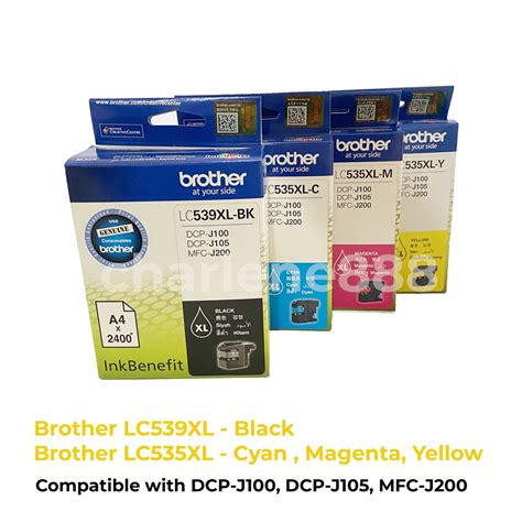 Brother Ink Lc Xl Black Lc Xl Y M C Shopee Philippines