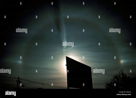 Halo With Sun Dog Stock Photo Alamy