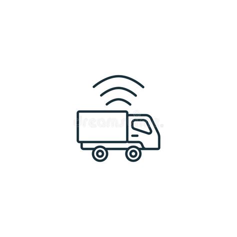 Smart Logistics Outline Icon Monochrome Simple Sign From Logistics