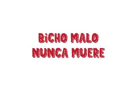 Bicho Malo Nunca Muere SVG Cut File By Creative Fabrica Crafts