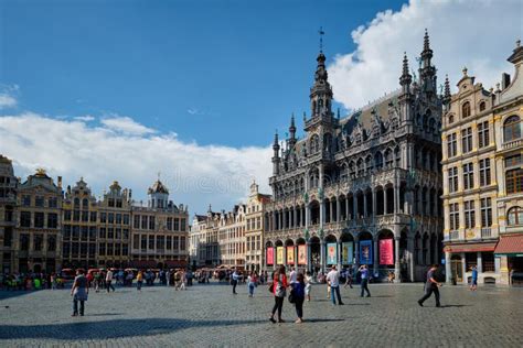 Brussels Bruxelles Grote Markt Grand Place Square Belgium Editorial