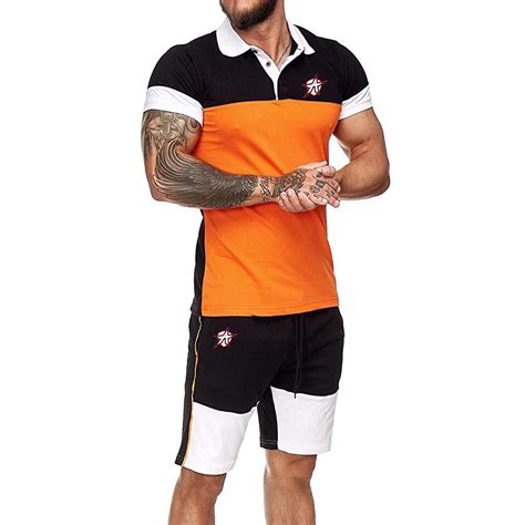 Mens Sportswear Shorts Set High Quality Men Custom Logo Shirts And