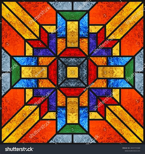 Sketch Colored Stained Glass Window Church Stock Illustration 2037771500 Shutterstock