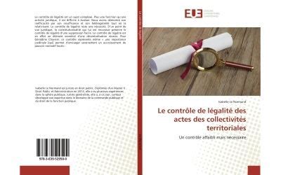 Le Controle De Legalite Des Actes Des Collectivites Territoriales Un