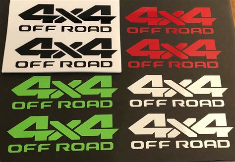 4x4 Off Road Decal Stickers 1500 2500 Fits Dodge Ram Dakota Truck Bedside Bed Ebay