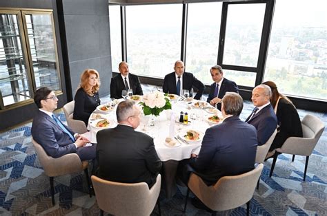 President Ilham Aliyev Attends Official Lunch For Heads Of State And