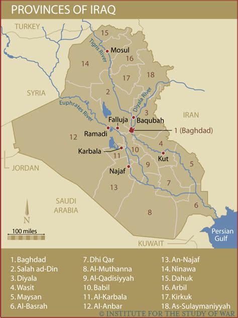 Iraq's Provinces | Institute for the Study of War