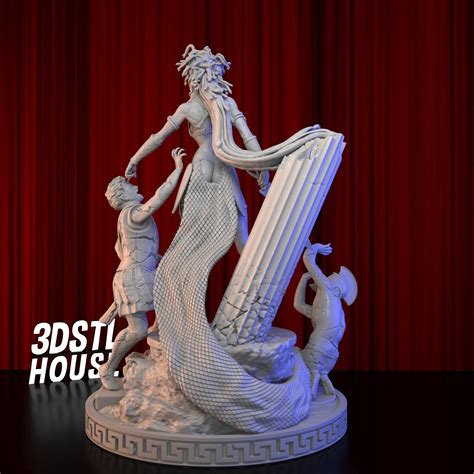 Medusa 3d Print Stl File For 3d Printing Instant Download Etsy Uk