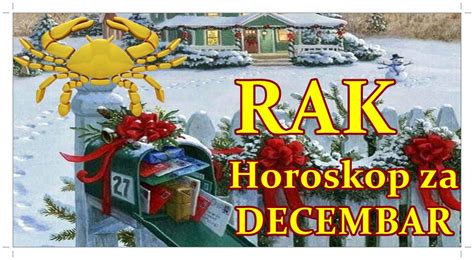 Rak Precizan Horoskop Za Decembar Emotivna Luda