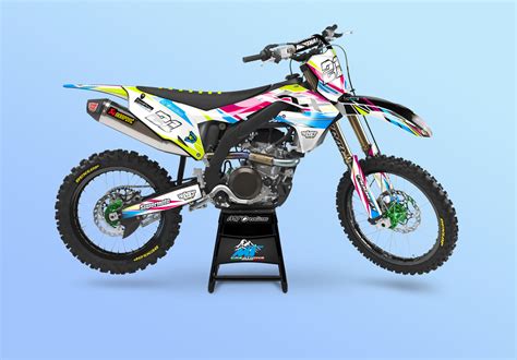 Kit Grafiche Kawasaki Kx F Completamente Personalizzato Mt