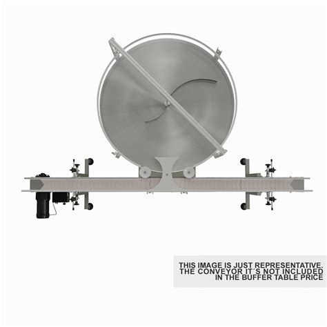 GLOBALTEK Stainless Steel Open Frame Accumulation Rotary Table