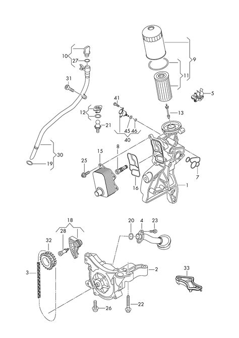 Audi Q5 (2013 - 2017) - Oil pump. oil filter. oil dipstick. oil cooler ...