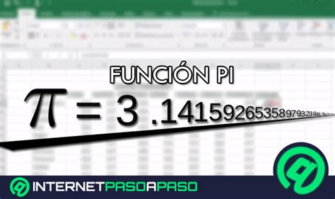 Utilizar N Mero Pi En Excel Gu A Paso A Paso