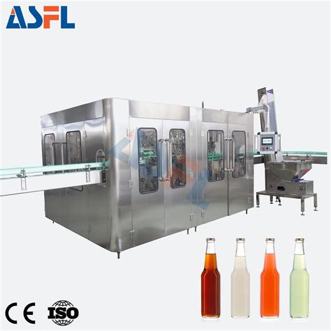 Automatic Rotary Glass Bottled Beverage Water Carbonated Drinks In